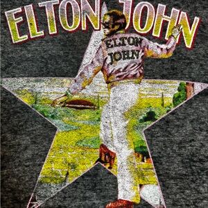 Elton John Farewell Yellow Brick Road 2022 Tour Vintage  Med Shirt